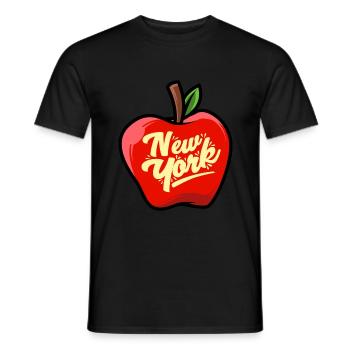 New York Big Apple Symbole Cadeau Cooles - T-shirt homme - noir - Devant - AI Model Male 178 light (178cm)