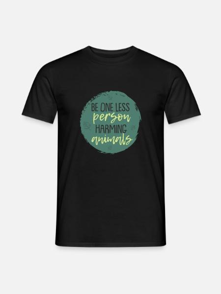 Vegetarian Animals Hurt Cool Gift - Men's T-Shirt - black