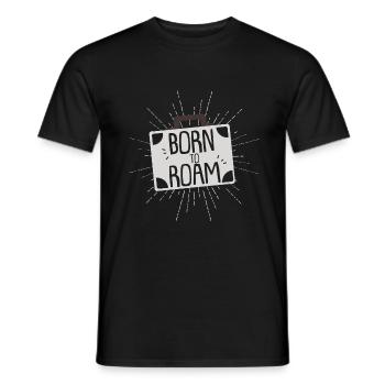 Né à Voyage Vacances Valise Cadeau Cooles - T-shirt homme - noir - Devant - AI Model Male 178 light (178cm)