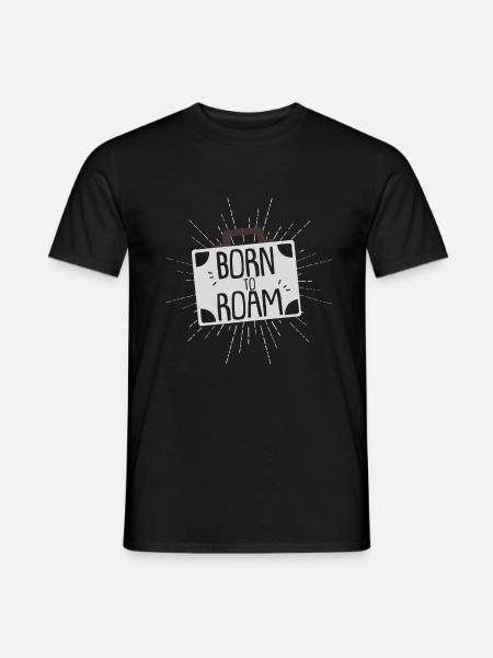Born to Travel Holiday Suitcase Cool Gift - Men's T-Shirt - black