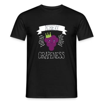 Fruits Raisins Rengaine Cadeau amusant - T-shirt homme - noir - Devant - AI Model Male 178 light (178cm)