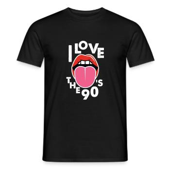 J’adore les 90 Stones Drôle de cadeau - T-shirt homme - noir - Devant - AI Model Male 178 light (178cm)