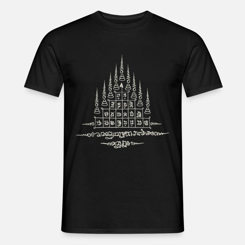Sak Yant Thai Tattoo Nine Tips Cool Gift - Men’s T-shirt - black