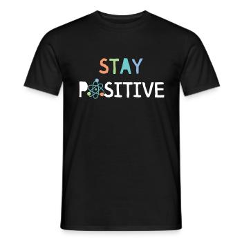 Stay Positive - T-shirt homme - noir - Devant - AI Model Male 178 light (178cm)