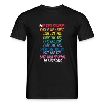 Tolerance - Men's T-Shirt - black - Front - AI Model Male 178 light (178cm)