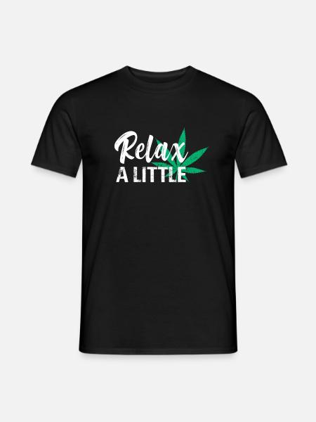 Grass Smoking Relax - Men's T-Shirt - black