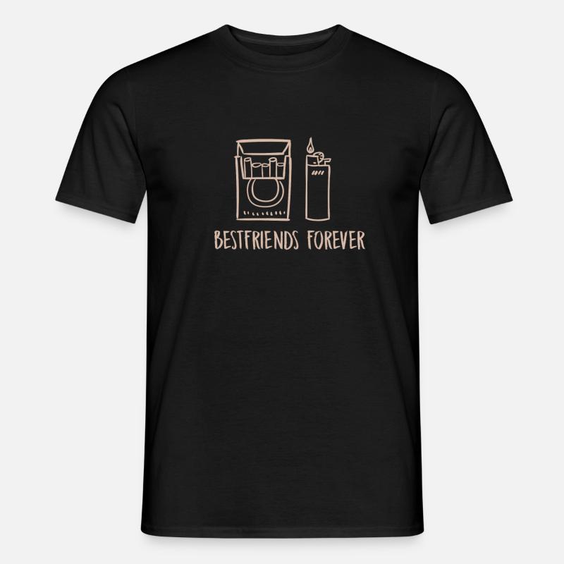 Smoking Best Friends Lighter Smokers - Men's T-Shirt - black