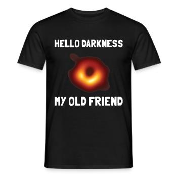 Black Hole Universe Darkness - Men's T-Shirt - black - Front - AI Model Male 178 light (178cm)