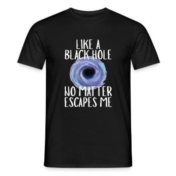 Schwarzes Loch Nichts entkommt - Männer T-Shirt - Schwarz - Vorne - AI Model Male 178 light (178cm)