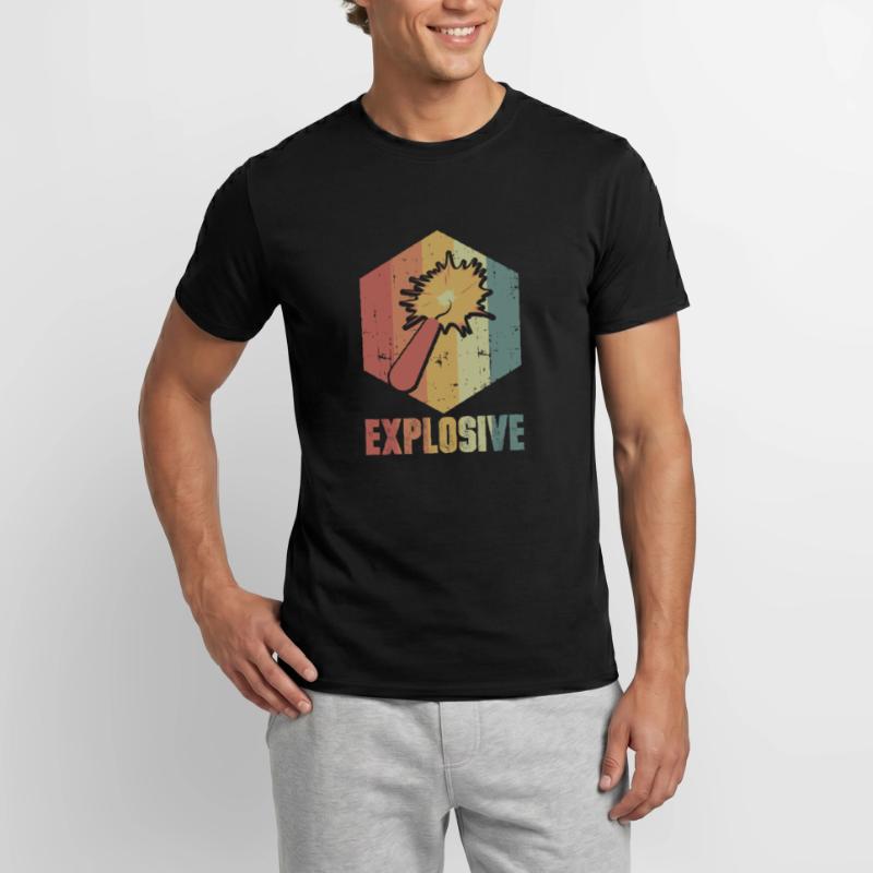 Dynamite Explosion Retro Cool Gift Men's T-Shirt