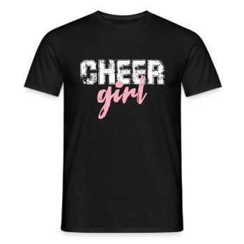 Cheerleader Mädchen - Männer T-Shirt - Schwarz - Vorne - AI Model Male 178 light (178cm)