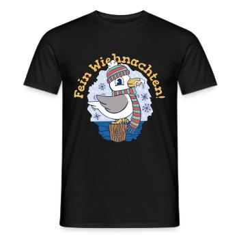 Lüttje Mööv Weihnachten Edition - Männer T-Shirt - Schwarz - Vorne - AI Model Male 178 light (178cm)
