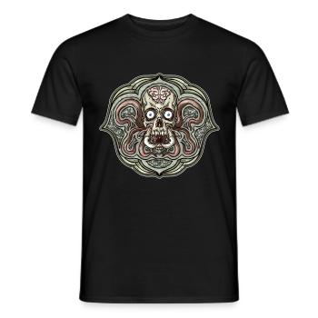Skull - Männer T-Shirt - Schwarz - Vorne - AI Model Male 178 light (178cm)