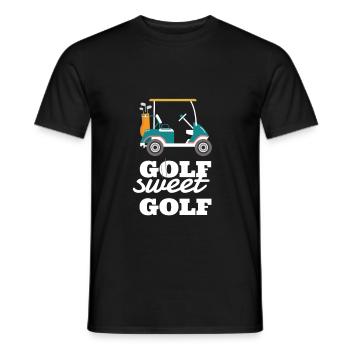 Golf Sweet Golf - Männer T-Shirt - Schwarz - Vorne - AI Model Male 178 light (178cm)
