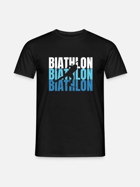 Biathlon biathlete - Men's T-Shirt - black