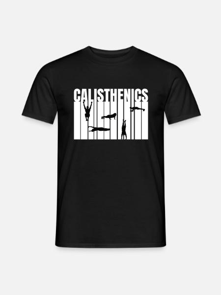 Calisthenics Body Weight Exercises - Men's T-Shirt - black