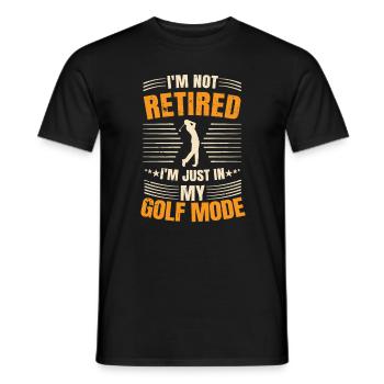 Lustiges Golfspieler im Rentenalter Motiv - Männer T-Shirt - Schwarz - Vorne - AI Model Male 178 light (178cm)
