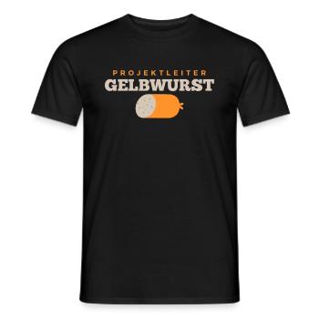 Projektleiter Gelbwurst Petersilie Metzgerei - Männer T-Shirt - Schwarz - Vorne - AI Model Male 178 light (178cm)