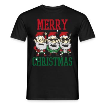 Joyeux Noël Familles Freiertage Logo - T-shirt homme - noir - Devant - AI Model Male 178 light (178cm)