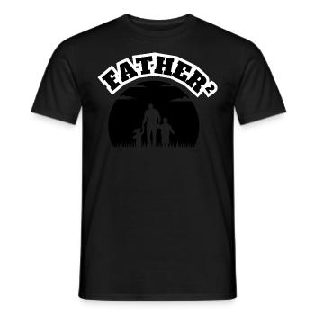 Father² 2 Kids Boy And Girl Black - Männer T-Shirt - Schwarz - Vorne - AI Model Male 178 light (178cm)