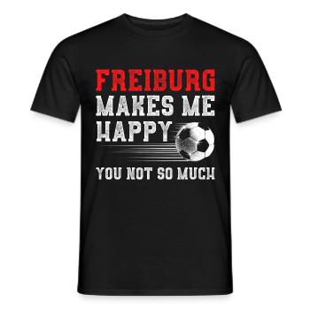 ME HEUREUX Fribourg REND - T-shirt homme - noir - Devant - AI Model Male 178 light (178cm)