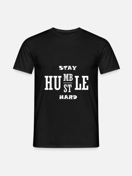 Hustle - Männer T-Shirt - Schwarz
