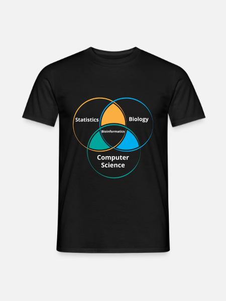 Funny Biology Bioinformatics Science Biology - Men's T-Shirt - black