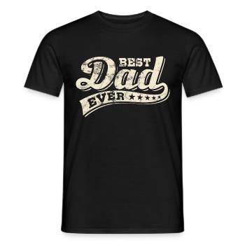 Meilleur papa de tous les temps - Meilleur papa - Fête des pères - T-shirt homme - noir - Devant - AI Model Male 178 light (178cm)