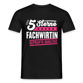 5Sterne Fachwirtin - Männer T-Shirt - Schwarz - Vorne - AI Model Male 178 light (178cm)
