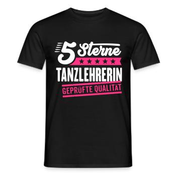 5Sterne Tanzlehrerin - Männer T-Shirt - Schwarz - Vorne - AI Model Male 178 light (178cm)