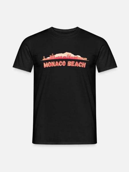 Monaco Beach - Männer T-Shirt - Schwarz
