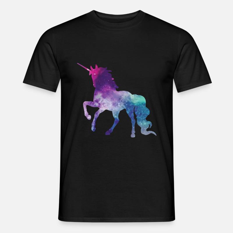 Einhorn, Einhörner, Ich liebe Einhörner - Männer T-Shirt - Schwarz
