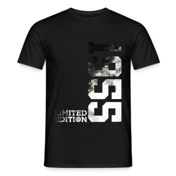 71E ANNIVERSAIRE ÉDITION LIMITÉE 1955 - T-shirt homme - noir - Devant - AI Model Male 178 light (178cm)