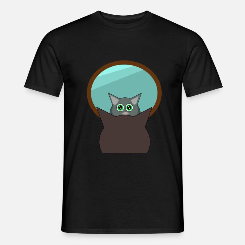 🐱CAT🐱 - Männer T-Shirt - Schwarz