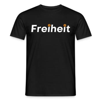 Freiheit Bitcoin - Männer T-Shirt - Schwarz - Vorne - AI Model Male 178 light (178cm)