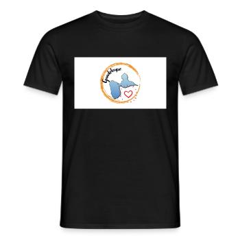 Guadeloupe dans mon coeur - T-shirt homme - noir - Devant - AI Model Male 178 light (178cm)