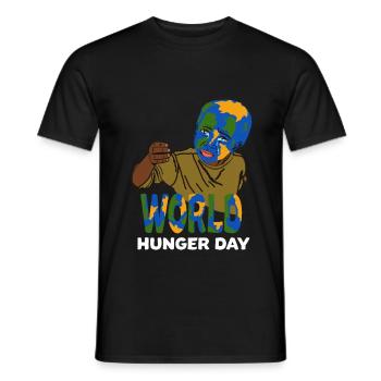 Welt hunger und Welt Nahrungstag Geschenkidee - Männer T-Shirt - Schwarz - Vorne - AI Model Male 178 light (178cm)