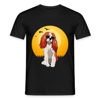 Chemise cadeau rétro Cavalier King Charles Spaniel - T-shirt homme - noir - Devant - AI Model Male 178 light (178cm)
