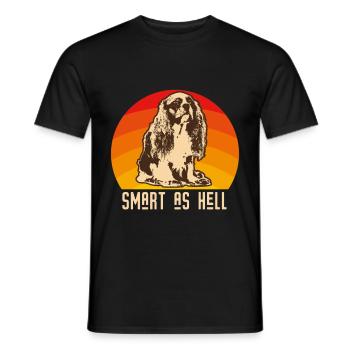 Chemise cadeau rétro Cavalier King Charles Spaniel - T-shirt homme - noir - Devant - AI Model Male 178 light (178cm)