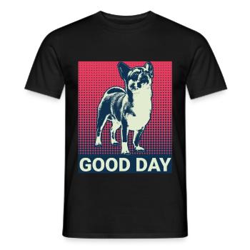 Chihuahua retro gift shirt - Men's T-Shirt - black - Front - AI Model Male 178 light (178cm)