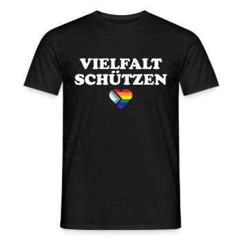 Vielfalt Schützen - Männer T-Shirt - Schwarz - Vorne - AI Model Male 178 light (178cm)