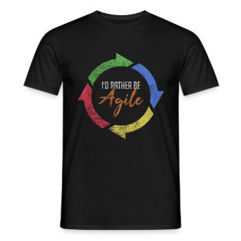 Agile Scrum Master Software Devops Coding - Männer T-Shirt - Schwarz - Vorne - AI Model Male 178 light (178cm)