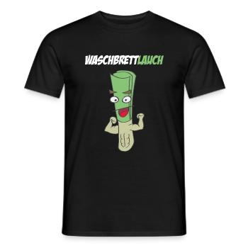 Waschbrett Lauch Sixpack Muskeln Gym Fitness - Männer T-Shirt - Schwarz - Vorne - AI Model Male 178 light (178cm)