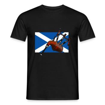 Ecosse Cornemuse Kilt Gift - T-shirt homme - noir - Devant - AI Model Male 178 light (178cm)