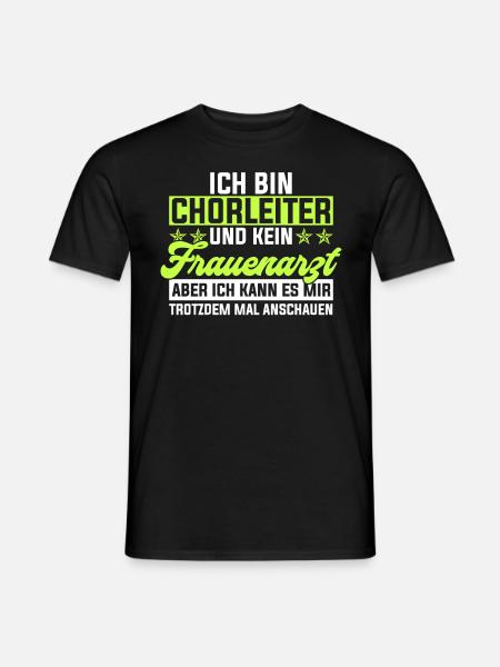Chorleiter Dirigent Tenor Geschenk & Chorleiterin - Männer T-Shirt - Schwarz