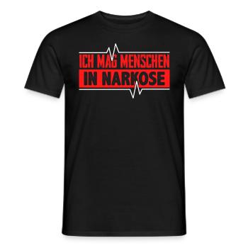 Anästhesie Pflegekraft Krankenpflege Geschenk - Männer T-Shirt - Schwarz - Vorne - AI Model Male 178 light (178cm)