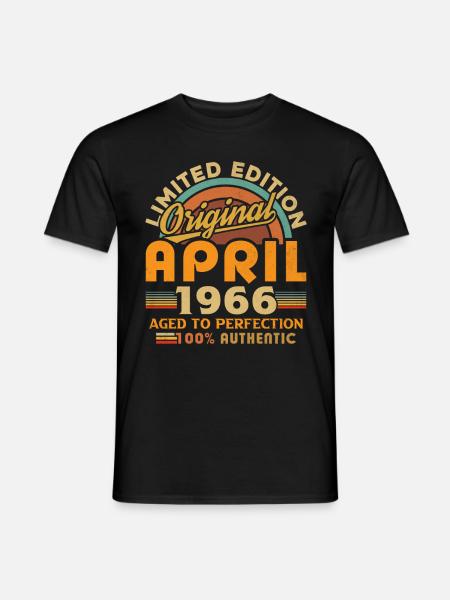 April 1966 Jubilæum April 1966 April - Mænd T-shirt - sort