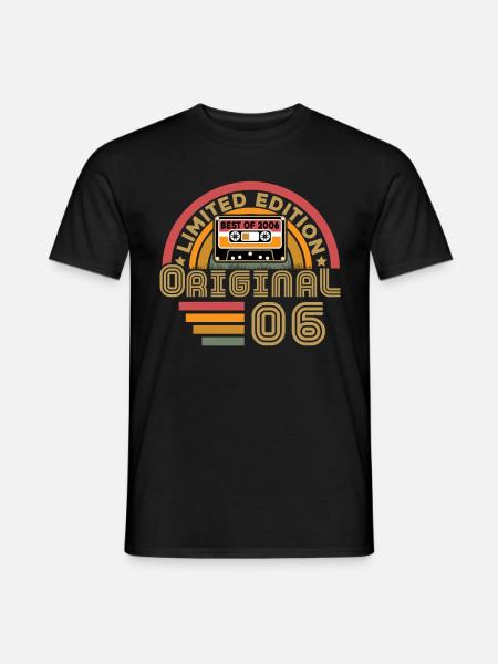 2006 Vintage Original 2006 Geburtstagsgeschenk - Männer T-Shirt - Schwarz