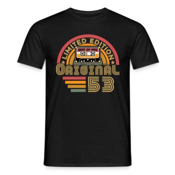 1953 Vintage Original 1953 Geburtstagsgeschenk - Männer T-Shirt - Schwarz - Vorne - AI Model Male 178 light (178cm)