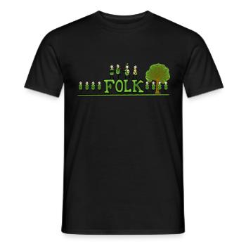 Irish Folk Band - Men's T-Shirt - black - Front - AI Model Male 178 light (178cm)